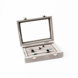7 Slots Velvet Display Case Box Earring Ring Organizer