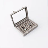 7 Slots Velvet Display Case Box Earring Ring Organizer