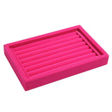 Velvet Glass Ring Case Jewelry Display Storage Box Holder