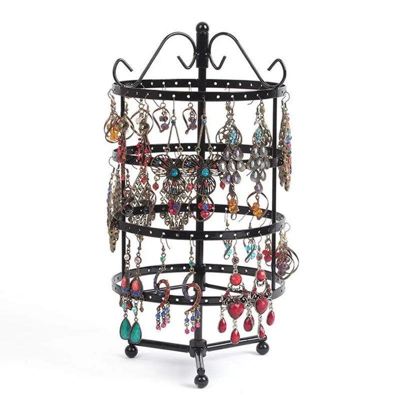 Metal 144 Holes Earring Holder Jewelry Stand Display Rack