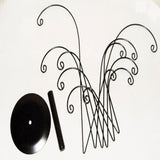 Iron Ornament Tree Display Holder Stand 12 Scrolled Hook Necklace Jewelry Rack