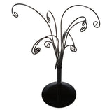 Iron Ornament Tree Display Holder Stand 12 Scrolled Hook Necklace Jewelry Rack