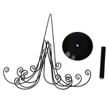 Iron Ornament Tree Display Holder Stand 12 Scrolled Hook Necklace Jewelry Rack