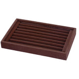 7Slots Velvet Jewelry Tray Drawers Glass Lid Showcase Display