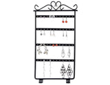 Earrings Holder Rack Jewelry Display Organizer Stand Metal 48 Holes