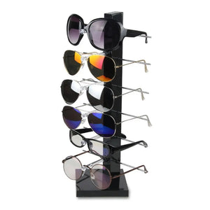 6-Pair Sunglasses Eye Glasses Frame Rack Countertop Display Stand Holder