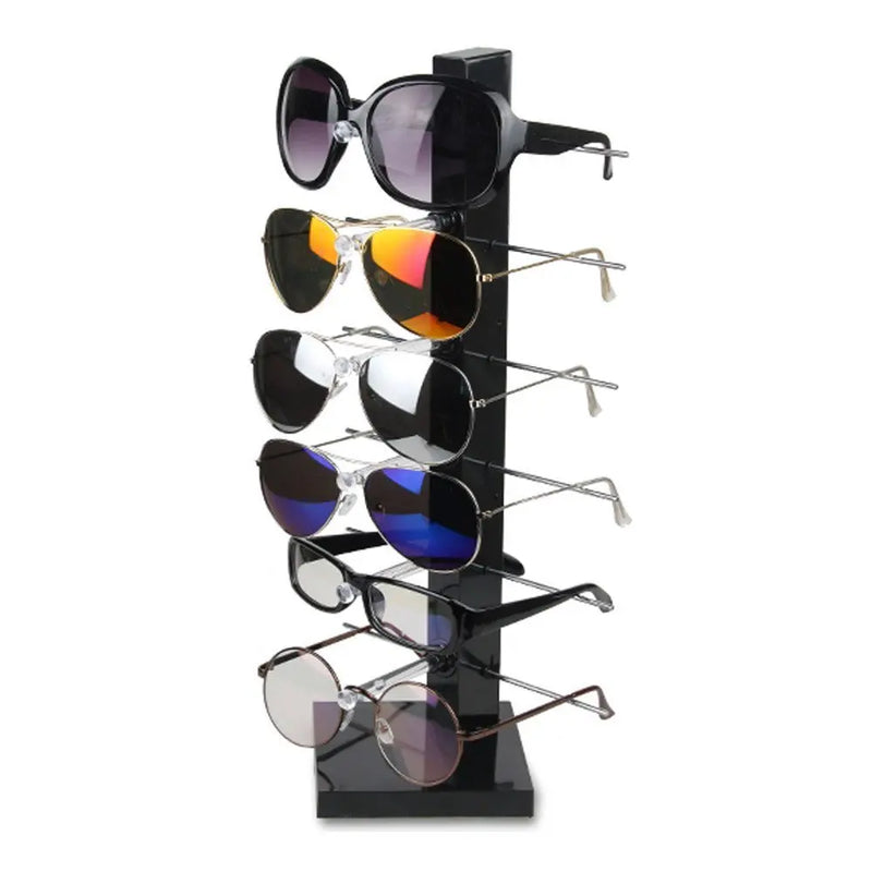 6-Pair Sunglasses Eye Glasses Frame Rack Countertop Display Stand Holder