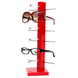 6 Pair Red Sunglasses Eye Glasses Rack Display Stand