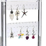 Acrylic Earring Display Stand Necklace Bracelet Showcase Jewelry Organizer
