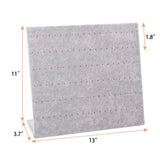 Gray Velvet Earrings Display Organizer Stand