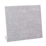 Gray Velvet Earrings Display Organizer Stand