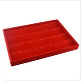 Grey/Red Velvet Earring Display Organizer for Store Counter Show