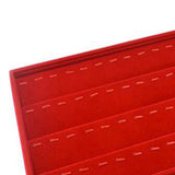 Grey/Red Velvet Earring Display Organizer for Store Counter Show