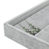 Grey/Red Velvet Earring Display Organizer for Store Counter Show