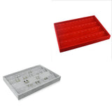 Grey/Red Velvet Earring Display Organizer for Store Counter Show