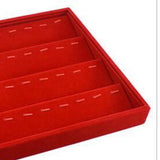 Grey/Red Velvet Earring Display Organizer for Store Counter Show