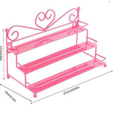 IronArt 3Layer Nail Polish Holder Lipstick Storage Shelf