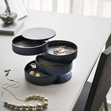 4-Layer Jewelry Accessory Organizer Box Travel Storage 360 Rotating Case