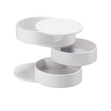 4-Layer Jewelry Accessory Organizer Box Travel Storage 360 Rotating Case