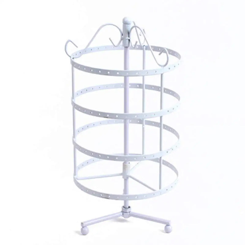 Metal Rotating Earring Holder Jewelry Stand Display Rack