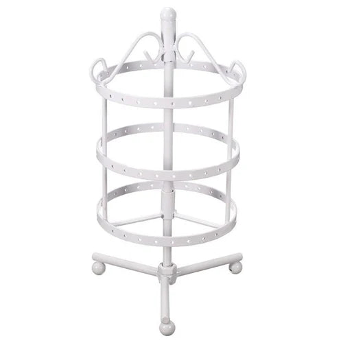 Rotating Earring Holder Showcase Jewelry Organizer Display Stand
