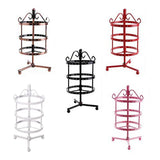 Rotating Earring Holder Showcase Jewelry Organizer Display Stand