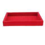 Red Jewelry Trays Velvet Inserts Catch All Display Tray Case