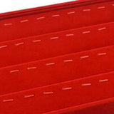 Red Velvet 56 Drop Pendant Jewelry Display Showcase Organizer 24 Pairs Earring