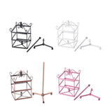 Rotating Earring Display 96 Holes 3-Layer Earring Holder Organizer Stand
