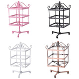 Rotating Earring Display 96 Holes 3-Layer Earring Holder Organizer Stand