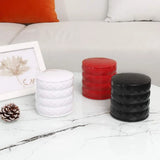 Rotating Jewelry Box Small Organizer Portable Storage Case for Rings Earrings