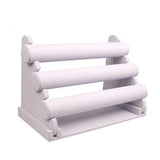 Triple Tier Velvet Jewelry Display Stand Bracelet Necklace Organizer
