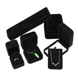 Velvet Jewelry Box Set 6 Pieces Necklace Bracelet Bangle Earring Ring Case