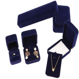 Velvet Jewelry Box Set 6 Pieces Necklace Bracelet Bangle Earring Ring Case