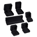 Velvet Jewelry Box Set 6 Pieces Necklace Bracelet Bangle Earring Ring Case