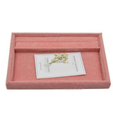 Velvet Jewelry Organizer Tray Box - Grey