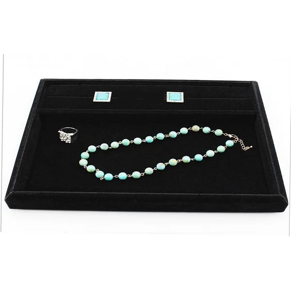 Velvet/PU Small Jewelry Storage Multifunction Display Tray