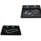 Velvet/PU Small Jewelry Storage Multifunction Display Tray