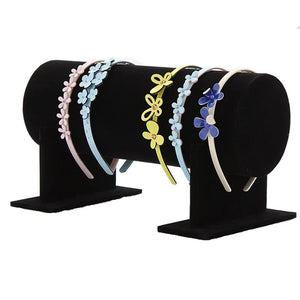 Velvet Headband Hair Hoop Holder Display Stand Rack Organizer