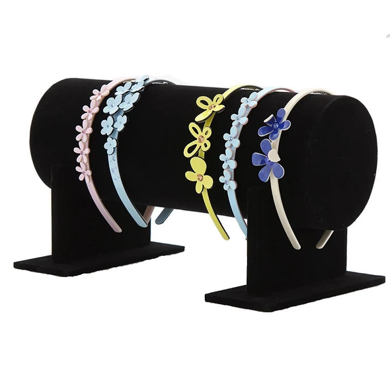 Velvet Headband Hair Hoop Holder Display Stand Rack Organizer