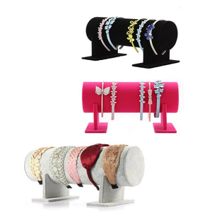 Velvet Headband Hair Hoop Holder Display Stand Rack Organizer
