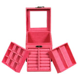 Lint Jewelry Box Organizer with Mirror - Colors