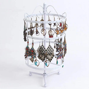 Metal Rotating Spin Table Earring Holder Jewelry Display Rack