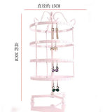 Metal Rotating Spin Table Earring Holder Jewelry Display Rack