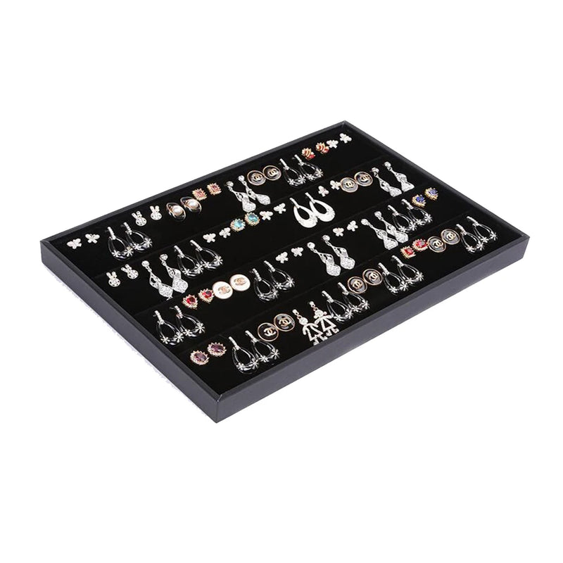 Velvet Tray Earrings Organizer Jewelry Holder Storage Showcase Display