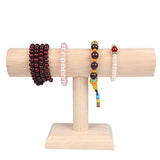 Wooden T-Bar Bracelet Necklace Jewelry Display Stand
