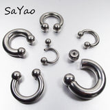 2PCS Stainless Steel BCR Nose Ring CBR Body Jewelry