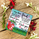 Daughter to Dad Steel Bracelet w/ Magnetic Clasp