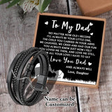 Personalized Father Daughter Woven Name Bracelet
