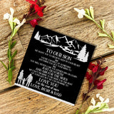 Love Mom Dad Customizable Message Card Bracelet for Son